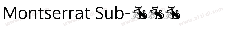 Montserrat Sub字体转换 Montserrat Sub字体转换